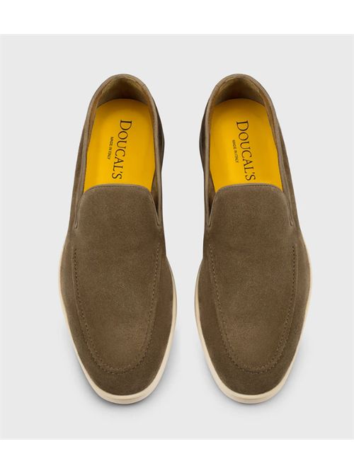 SUEDE LOAFERS  DOUCALS | DU3413NWMAUY009GM08VISONE CACAO/F.DO GLASSA